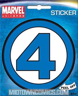 Fantastic Four Logo Die-Cut Sticker (45191S)