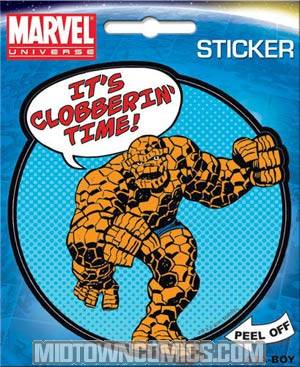 Fantastic Four Thing Its Clobberin Time Die-Cut Sticker (45190S)