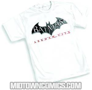 Batman Arkham City Logo T-Shirt Large