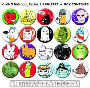 Kozik x Kidrobot Smorks & Mongers 1-Inch Pin 200-Piece Display