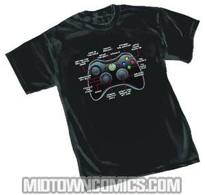 Game Controller Previews Exclusive Charcoal T-Shirt Large
