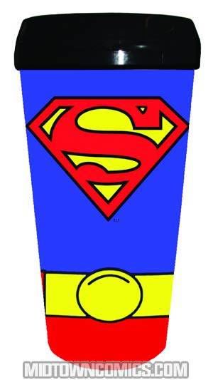 DC Heroes 16-Ounce Travel Mug - Superman Uniform