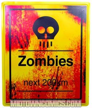 Halloween Caution Sign - Zombies 200 km