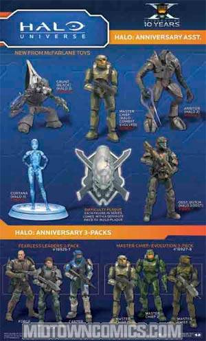 Halo 10th Anniversary Master Chief Evolution 3-Pack Action Figure