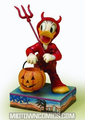 Disney Traditions Halloween Devilish Treat Donald Duck Figurine