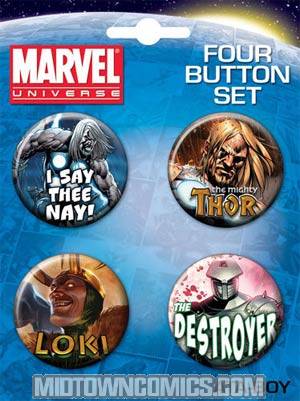 Thor 4-Piece Button Set (81923BT4)