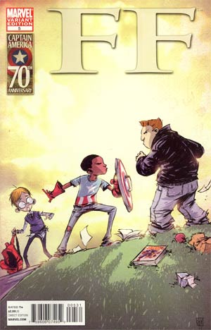 FF #5 Cover B Incentive I Am Captain America Variant Cover