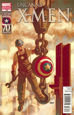 Uncanny X-Men #539 Cover B Incentive I Am Captain America Variant Cover