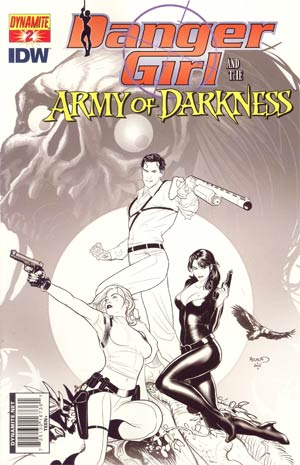 Danger Girl And The Army Of Darkness #2 Cover F Incentive Paul Renaud Sketch Cover