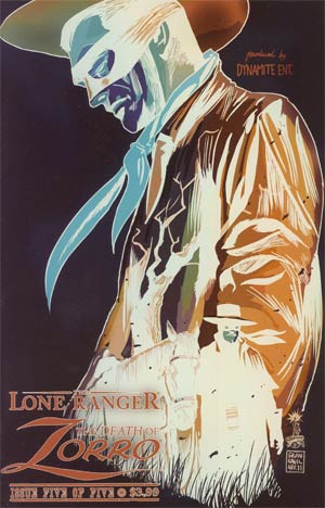 Lone Ranger Zorro Death Of Zorro #5 Cover B Incentive Francesco Francavilla Negative Art Cover