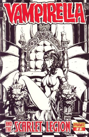 Vampirella And The Scarlet Legion #2 Incentive Johnny Desjardins Sketch Cover