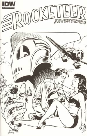 Rocketeer Adventures #2 Cover D Incentive Black & White Edition