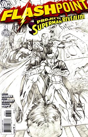 Flashpoint #3 Cover B Incentive Andy Kubert Sketch Cover