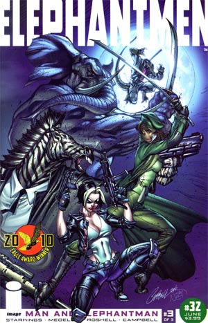 Elephantmen #32 Cover B Incentive J Scott Campbell Variant Cover