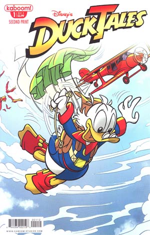 Ducktales Vol 3 #1 Cover D 2nd Ptg Parachute Scrooge Variant Cover