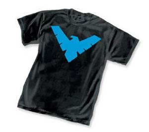 Animated Batman Nightwing Symbol T-Shirt Large
