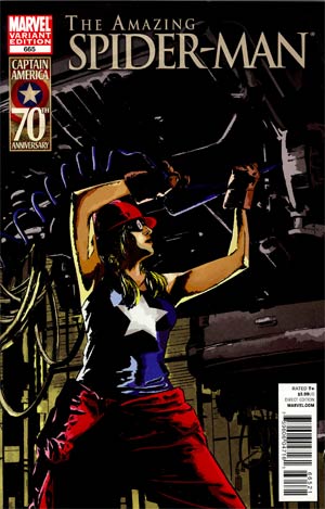 Amazing Spider-Man Vol 2 #665 Cover B Incentive I Am Captain America Variant Cover
