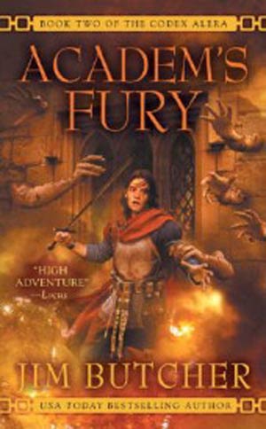Academs Fury The Codex Alera Vol 2 MMPB Signed By Jim Butcher
