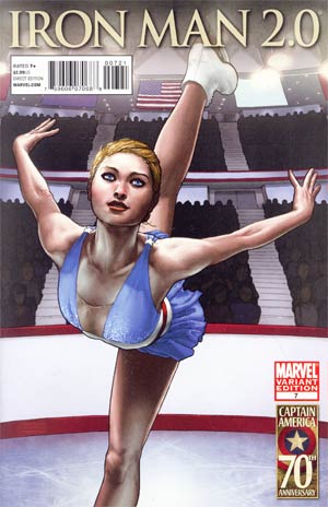 Iron Man 2.0 #7 Cover B Incentive I Am Captain America Variant Cover (Fear Itself Tie-In)