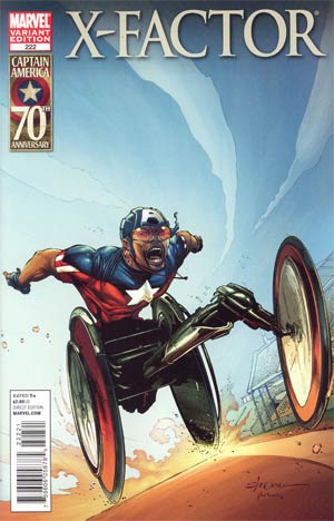 X-Factor Vol 3 #222 Cover B Incentive I Am Captain America Variant Cover