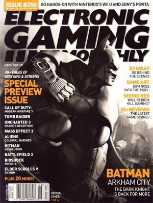 Electronic Gaming Monthly #250 Aug 2011 1 Of 4 Covers