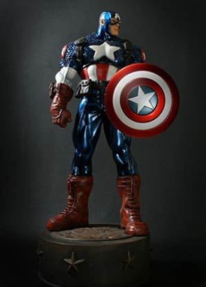 Ultimate Captain America Metallic Variant Statue By Bowen Website Exclusive