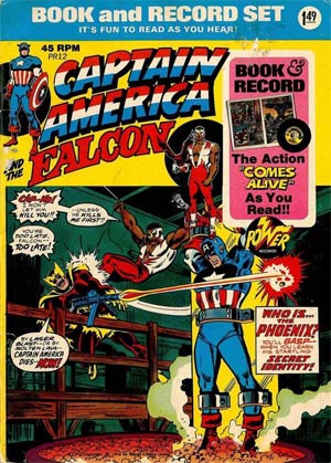 Power Record Comics #12 Captain America With Record