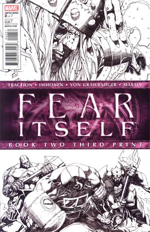 Fear Itself #2 Cover E 3rd Ptg Steve McNiven Sketch Variant Cover