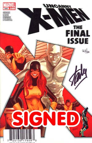 Uncanny X-Men #544 Cover C DF Signed By Stan Lee