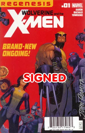 Wolverine And The X-Men #1 Cover F DF Signed By John Romita Sr
