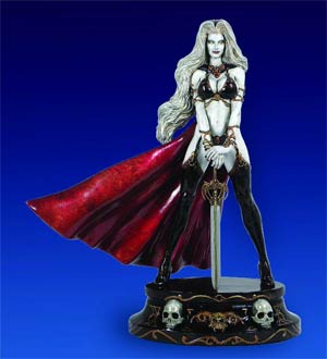 Lady Death Fauz Bronze Statue White Version