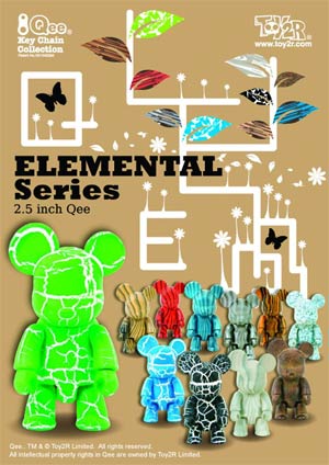 Elemental 2.5-Inch Qee Mini-Figure 25-Piece Blind Mystery Box Display