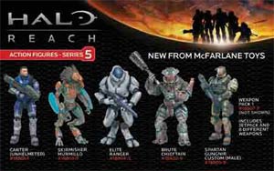 Halo Reach Series 5 Spartan Gungnir Custom Male Action Figure Case