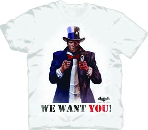 Batman Arkham City Two-Face Wants You Previews Exclusive T-Shirt Large