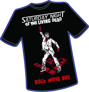 Saturday Night Of The Living Dead Disco T-Shirt Large