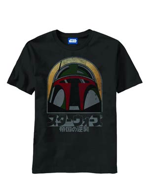 Star Wars Boba Strikes Again Black T-Shirt Large