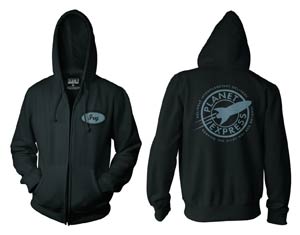 Futurama Planet Express Fry Previews Exclusive Zip-Up Hoodie Medium