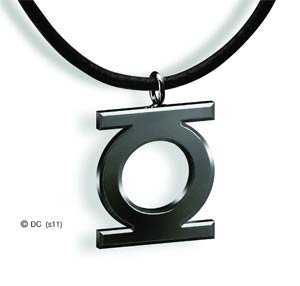 Green Lantern Emblem Pendant - Black