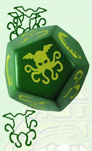 Giant Cthulhu Foam Dice - Green