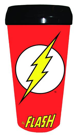 DC Heroes 16-Ounce Travel Mug - Flash Logo