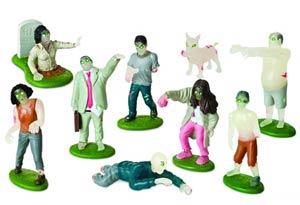 Glow-In-The-Dark Zombies Playset