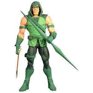DC Universe Classics Wave 20 Green Arrow Hooded Action Figure With Nekron Collect And Connect