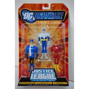 DC Universe Justice League Unlimited 3-Pack Wave 2 Action Figures - Captain Cold Captain Boomerang & The Flash