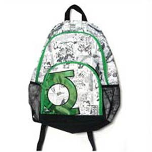 DC Green Lantern All-Over-Print White Backpack