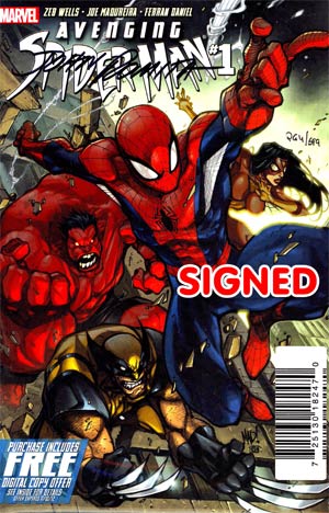 Avenging Spider-Man #1 Cover G DF Signed By John Romita Sr