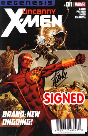 Uncanny X-Men Vol 2 #1 Cover E DF Signed By Stan Lee
