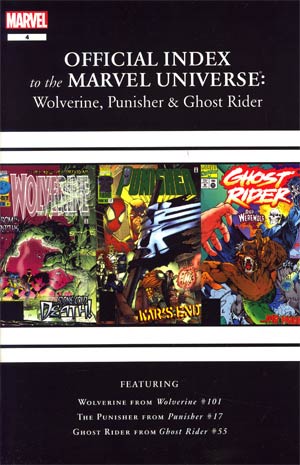 Wolverine Punisher & Ghost Rider Official Index To The Marvel Universe #4