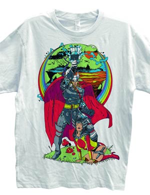 Thor Asgard White T-Shirt Large