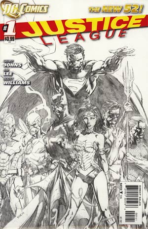 Justice League Vol 2 #1 Cover D Incentive David Finch Sketch Cover