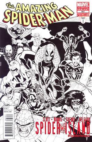 Amazing Spider-Man Vol 2 #667 Cover D 2nd Ptg Humberto Ramos Hero Sketch Cover (Spider-Island Tie-In)